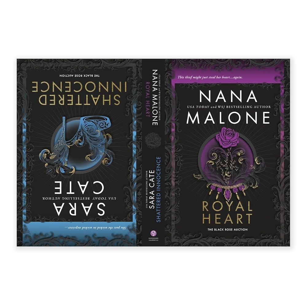 Shattered Innocence & Royal Heart: Books 5 & 6 in the Dark Romance Fairy Tale Retelling Series (Black Rose Auction Book 5 & 6) cover image