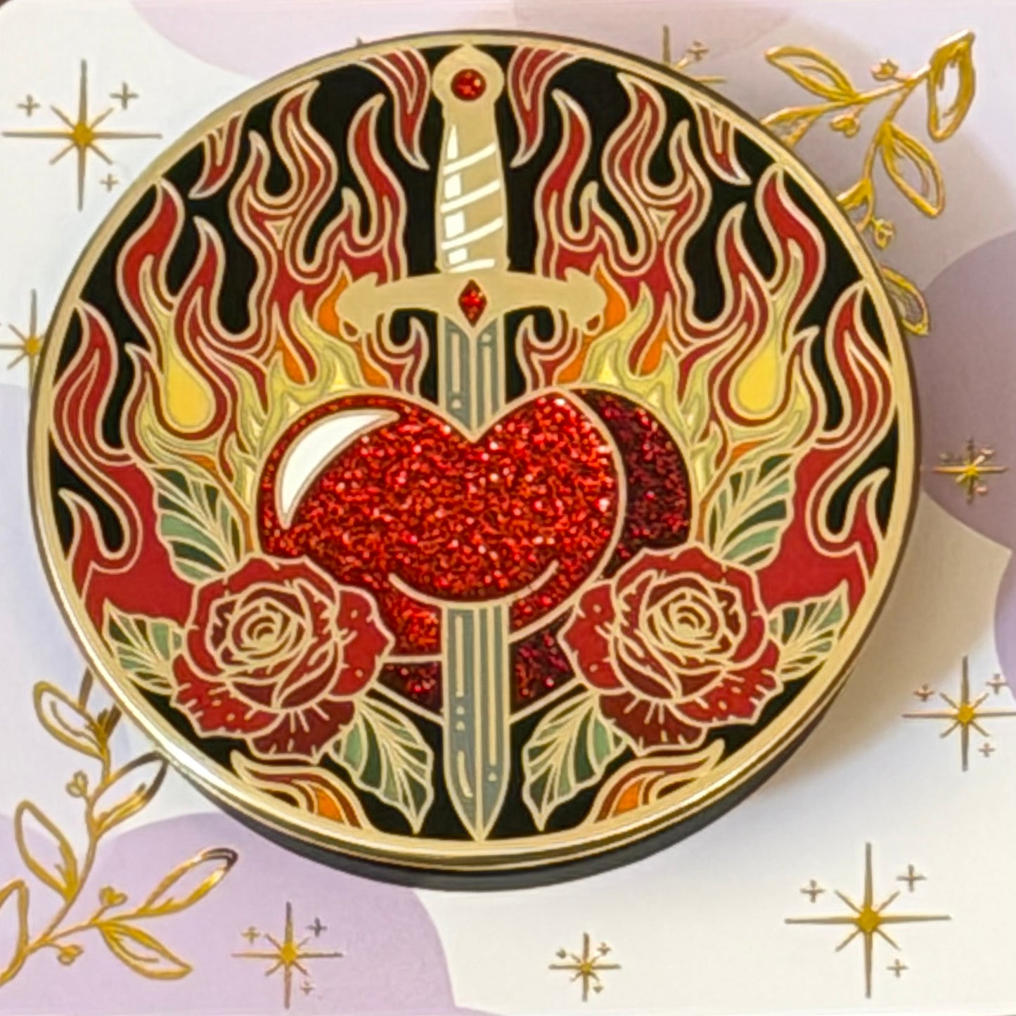 Heart of Flame E-Reader Grip