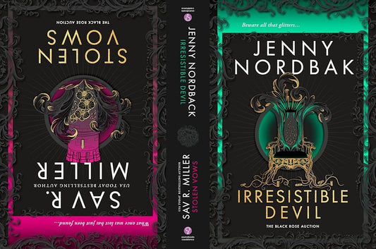 Sourcebooks Casablanca Stolen Vows Irresistible Devil Books 3 4 in the Dark Romance Fairy Tale Retelling Series (Black Rose Auction Book 3 4). cover image