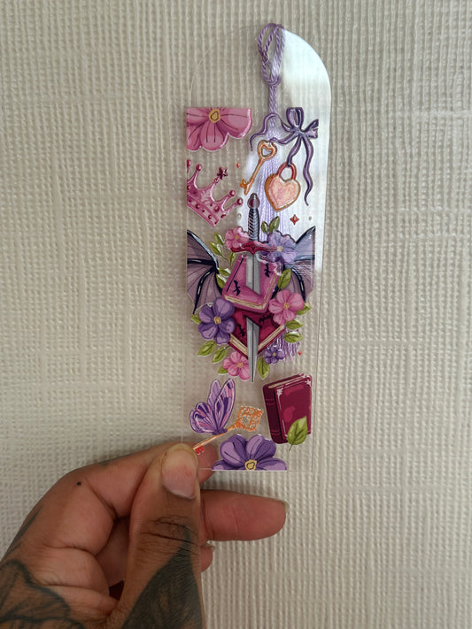 Violet Romantasy Bookmark