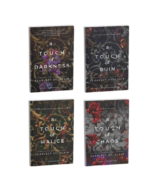 Hades X Persephone 4 Books Collection Set By Scarlett St. Clair (A Touch of Darkness, A Touch of Ruin, A Touch of Malice, A Touch of Chaos)